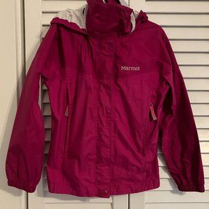 Girls Marmot Waterproof Rain Jacket size XS